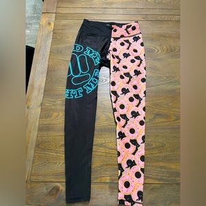 Feed Me Fight Me Donut Leggings. Size small